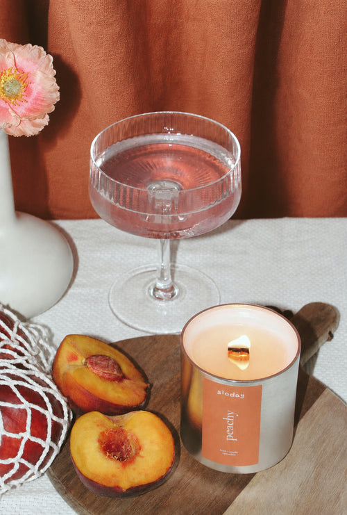 peachy | peach + vanilla + geranium