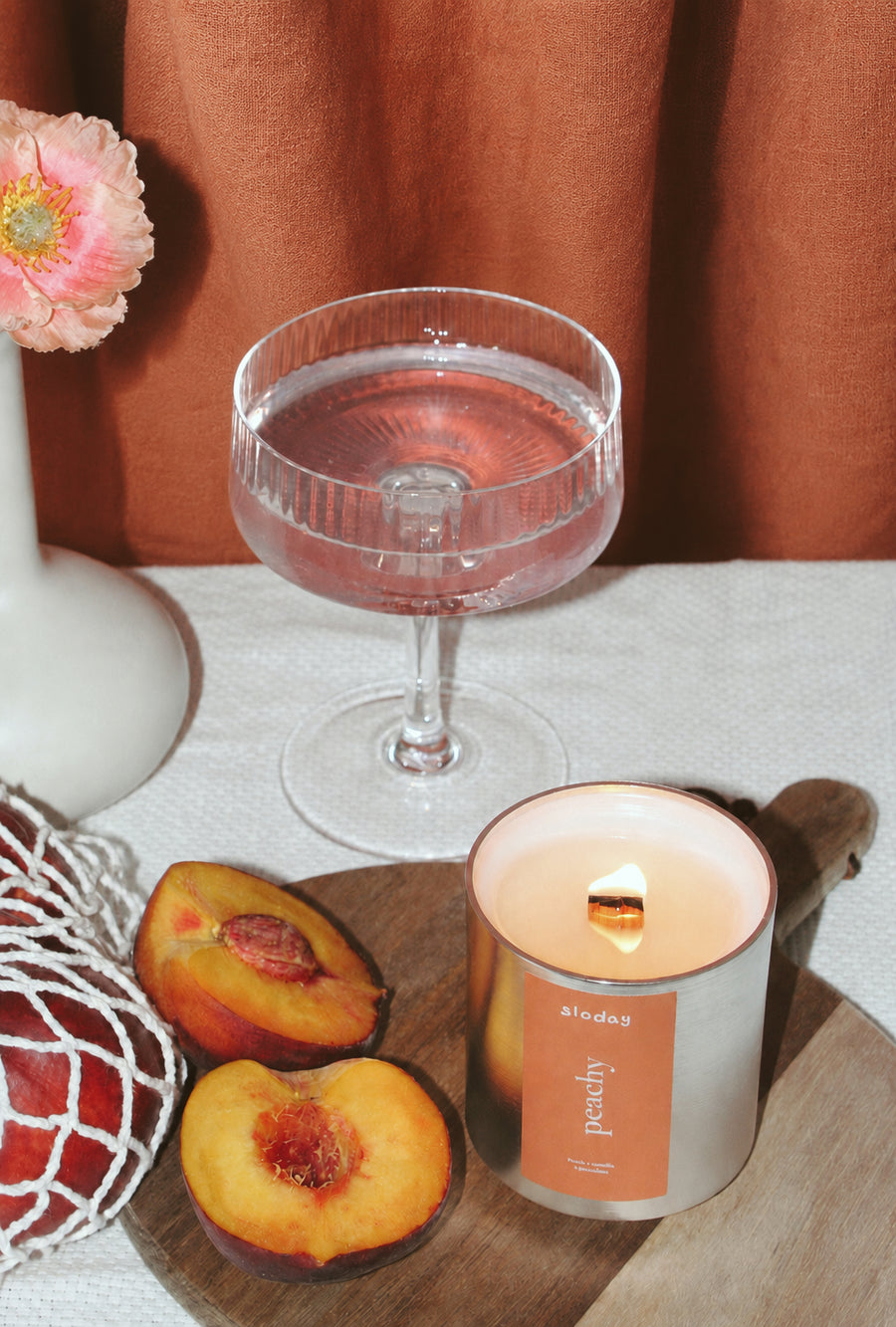 peachy | peach + vanilla + geranium