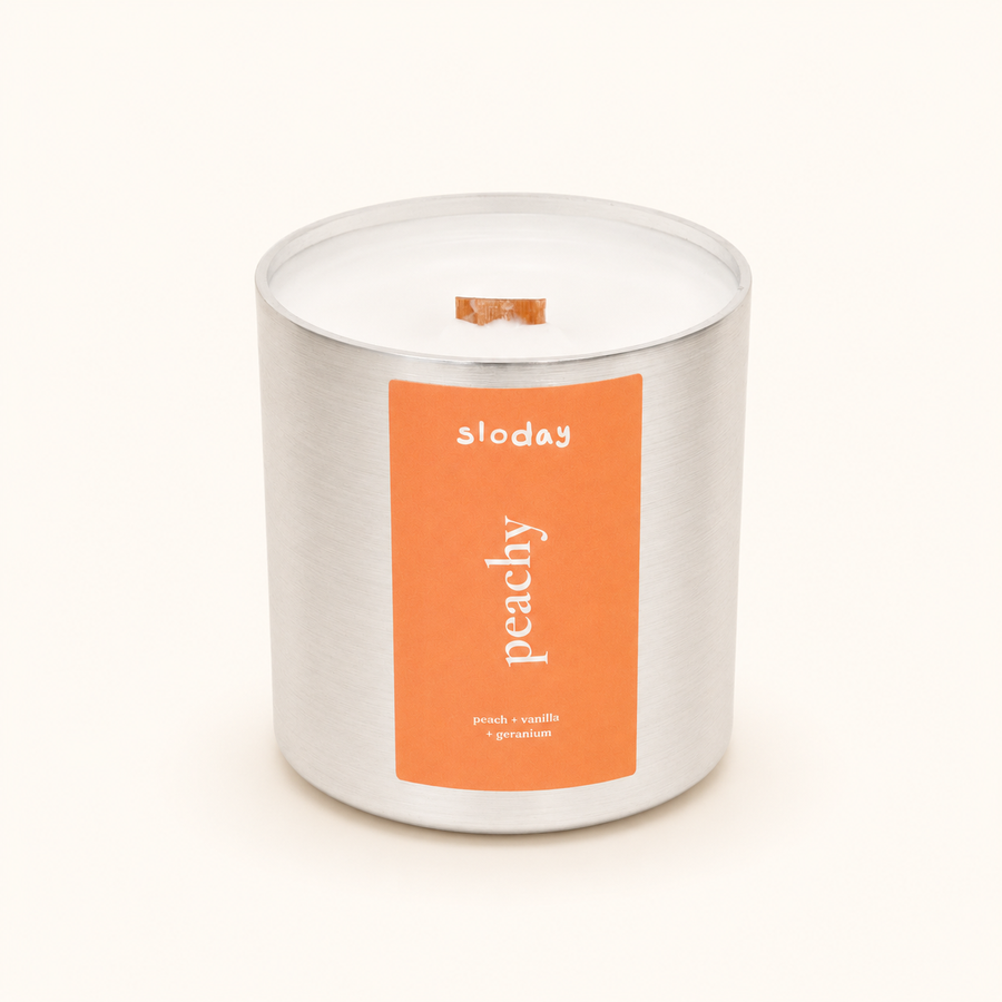peachy | peach + vanilla + geranium